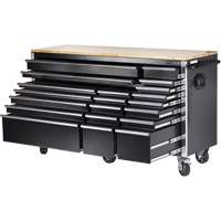 HDRC7220 Armoire mobile de s&eacute;rie HD, 20 tiroirs, 72" la x 24" p x 42-3/10" h, Noir PB Rental Co. Ltd.