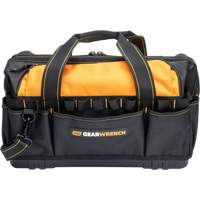 Sac &agrave; outils de 20" pour les professionnels, Nylon, 33 pochettes, Noir/Orange PB Rental Co. Ltd.
