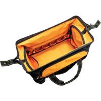 Sac &agrave; outils de 20" pour les professionnels, Nylon, 33 pochettes, Noir/Orange PB Rental Co. Ltd.