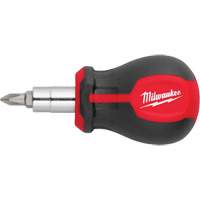 6-in-1 Stubby Multi-Bit Screwdriver, 3" L, Cushion Grip Handle PB Rental Co. Ltd.