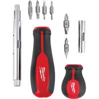 11-in-1 Multi-Bit Screwdriver & 6-in-1 Stubby Multi-Bit Screwdriver Set, 3"/9-4/5" L, Cushion Grip Handle PB Rental Co. Ltd.