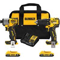 Brushless Compact Cordless 1/2" Hammer Drill & 1/4" Impact Driver Kit, Lithium-Ion, 20 V PB Rental Co. Ltd.