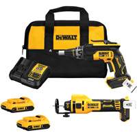 XR&reg; Brushless Drywall Screwgun & Cut-Out Tool Combo Kit, Lithium-Ion, 20 V PB Rental Co. Ltd.