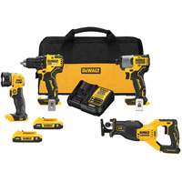 XR&reg; Brushless Cordless 4-Tool Combo Kit, Lithium-Ion, 20 V PB Rental Co. Ltd.