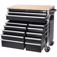 Armoire mobile de s&eacute;rie HDRC4112 HD, 12 tiroirs, 41" la x 21" p x 40-3/10" h, Noir PB Rental Co. Ltd.