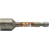 Impactech&reg; Nut Driver, 7/16" Tip, 1/4" Drive, 2-9/16" L, Magnetic PB Rental Co. Ltd.