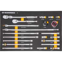 Ensemble d'outils &agrave; cliquet et d'entraînement 3/8" &agrave; 90 dents avec plateau de rangement en mousse PB Rental Co. Ltd.