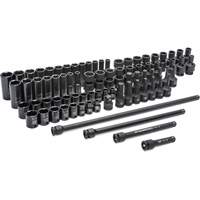 6 Point SAE/Metric Master Socket Set, 80 Pcs, Impact, 3/8" Drive Size, Deep PB Rental Co. Ltd.