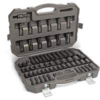 6 Point SAE/Metric Master Socket Set, 80 Pcs, Impact, 3/8" Drive Size, Deep PB Rental Co. Ltd.