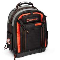 Tradesman Backpack, 18" L x 10" W, Black/Grey/Orange, Polyester PB Rental Co. Ltd.