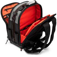 Tradesman Backpack, 18" L x 10" W, Black/Grey/Orange, Polyester PB Rental Co. Ltd.