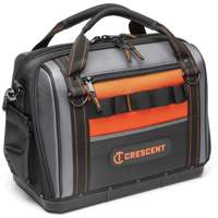 Sac ouvert de 17" pour outils d'ouvrier, Polyester, 3 pochettes, Noir/Gris/Orange PB Rental Co. Ltd.