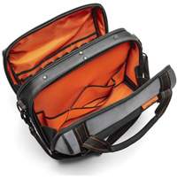 Sac ouvert de 17" pour outils d'ouvrier, Polyester, 3 pochettes, Noir/Gris/Orange PB Rental Co. Ltd.