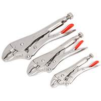 Curved Jaw Locking Pliers with Wire Cutter Set, 3 Pieces PB Rental Co. Ltd.