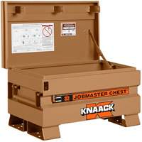 Coffre de chantier mod&egrave;le 32 avec cadenas, 32" x 19" x 19", Acier, Havane PB Rental Co. Ltd.