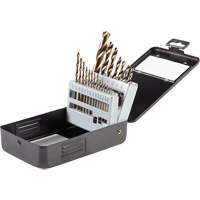 Gold Oxide Drill Bit Set, 21 Pieces, High Speed Steel PB Rental Co. Ltd.