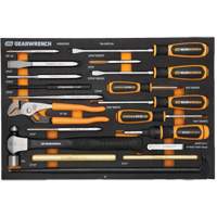 Jeu de tournevis & outils de frappe dans un plateau de rangement en mousse PB Rental Co. Ltd.