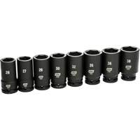 Jeu de douilles SAE &agrave; 6 pans, 8 Mcx, Chocs, Prise de 3/4", Profond PB Rental Co. Ltd.