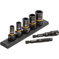 Jeu de douilles d'extraction SAE Bolt Biter, 7 Mcx, Chocs, Prise de 1/4"/3/8" PB Rental Co. Ltd.