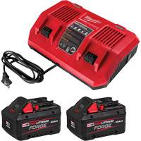 M18 REDLITHIUM FORGE Starter Kit with Dual Bay Rapid Charger, 18 V, Lithium-Ion PB Rental Co. Ltd.