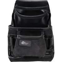 Sac robuste Phantom pour clous et outils, Cuir, 10 pochettes, Noir PB Rental Co. Ltd.