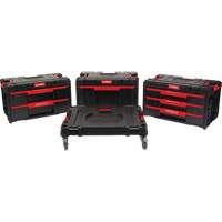 Socle roulant Arx avec jeu de roulettes pivotantes 4 mcx, 23-1/10" x 15" x 22-1/2", Noir PB Rental Co. Ltd.