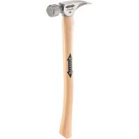 Titanium Milled Face Hammer with Curved Hickory Handle, 14 oz., Wood Handle, 18" L PB Rental Co. Ltd.
