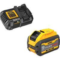 Ensemble de bloc-pile et chargeur MAX FLEXVOLT, Lithium-ion, 20 V/60 V, 9 Ah PB Rental Co. Ltd.