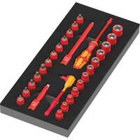 Insert en mousse pour jeu avec cliquet 8007 A VDE Zyklop VDE 1, 1000 V, 30 M PB Rental Co. Ltd.