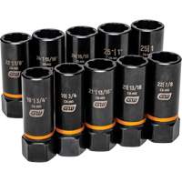 Bolt Biter Extraction Socket Set, 10 Pcs, Impact, 1/2" Drive Size, Deep PB Rental Co. Ltd.