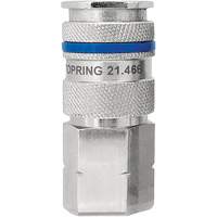 QUIKSILVER Industrial Quick Coupler, Nickel Plated Brass, 3/8", Female NPT, 435 PSI PB Rental Co. Ltd.