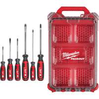 Cushion Grip Screwdrivers Set with PACKOUT Low-Profile Compact Organizer, 6 Pcs. PB Rental Co. Ltd.