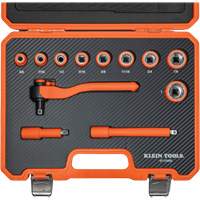Insulated Ratchet & Socket Set with Case, 1000 V, 12 Pcs PB Rental Co. Ltd.