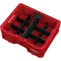 PACKOUT Low-Profile Crate, 15" x 18-5/8" x 6-5/8", Black/Red PB Rental Co. Ltd.