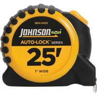 Auto-Lock Power Tape with Steel Belt Clip, 1" x 25', 1/16" Graduations PB Rental Co. Ltd.