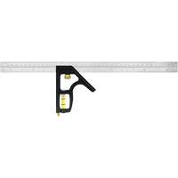 &eacute;querre combin&eacute;e robuste en pouces/m&eacute;trique, 16" lo, 1/8"/1/16" Graduations, Acier inoxydable PB Rental Co. Ltd.