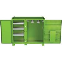 Ventilated Onsite PPE Storage Cabinet, Steel, High-Visibility Lime Green PB Rental Co. Ltd.