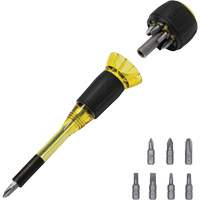 8-in-1 Tru-Grip Screwdriver with Stubby, 6-57/100" L, Plastic Handle PB Rental Co. Ltd.