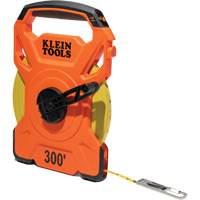 Open Reel Tape Measure with Single Hook and Carabiner, 1/2" x 300', 1/10" Graduations PB Rental Co. Ltd.