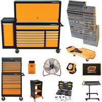 Jeu d'outils pour maître m&eacute;canicien MEGAMOD dans des plateaux en mousse modulaire de premi&egrave;re qualit&eacute; avec rangement pour les outils et l&eacute;quipement datelier, 1331 morcea PB Rental Co. Ltd.