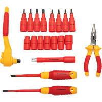 Jeu d'outils isol&eacute;s VDE &agrave; prise 3/8", 1000 V, 20 M PB Rental Co. Ltd.