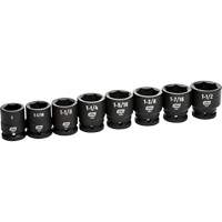 Jeu de douilles SAE &agrave; 6 pans, 8 Mcx, Chocs, Prise de 3/4" PB Rental Co. Ltd.