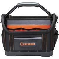 14" Tradesman Open Top Tool Bag, 1680 Denier/Polyester, 25 Pockets, Black/Grey/Orange PB Rental Co. Ltd.