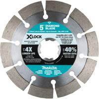 Lame diamant segment&eacute;e X-LOCK pour la coupe de maçonnerie PB Rental Co. Ltd.