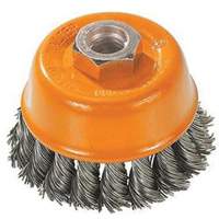 Brosse &agrave; fils nou&eacute;s torsad&eacute;s, 3" dia. x M10x1,25 arbre PB Rental Co. Ltd.