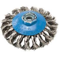Brosse concave &agrave; fils nou&eacute;s, 6" dia. x 5/8"-11 arbre PB Rental Co. Ltd.