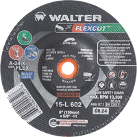 Flexcut Depressed Centre Grinding Wheels, 6", 36 Grit, Aluminum Oxide, 5/8"-11, 10200 RPM, Type 29 PB Rental Co. Ltd.