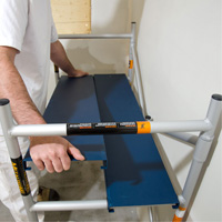 Mobile Work Scaffolding - Mini Scaffoldings, Aluminum Frame, 42" D x 48-1/2" H PB Rental Co. Ltd.