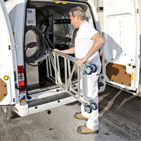 Mobile Work Scaffolding - Mini Scaffoldings, Aluminum Frame, 42" D x 48-1/2" H PB Rental Co. Ltd.