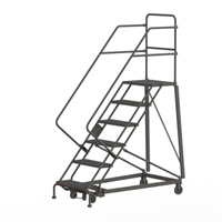 Heavy Duty Safety Slope Ladder, 6 Steps, Perforated, 50° Incline, 60" High PB Rental Co. Ltd.